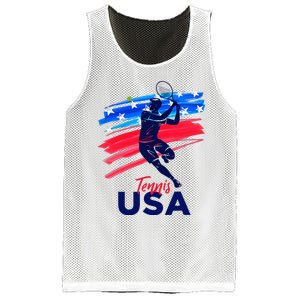 Usa Tennis Support The T.E.A.M. U.S.A Tennis Lover Mesh Reversible Basketball Jersey Tank