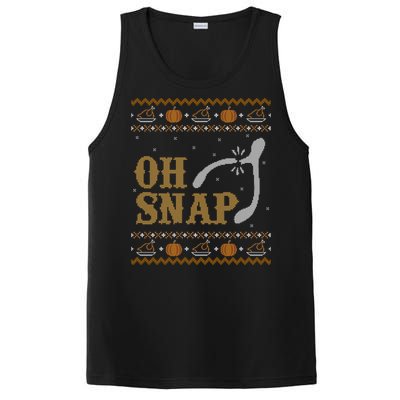 Ugly Thanksgiving Sweater Funny Oh Snap Wish Gift PosiCharge Competitor Tank