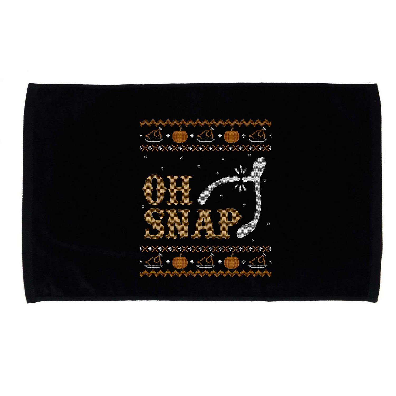 Ugly Thanksgiving Sweater Funny Oh Snap Wish Gift Microfiber Hand Towel