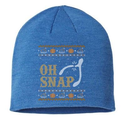 Ugly Thanksgiving Sweater Funny Oh Snap Wish Gift Sustainable Beanie