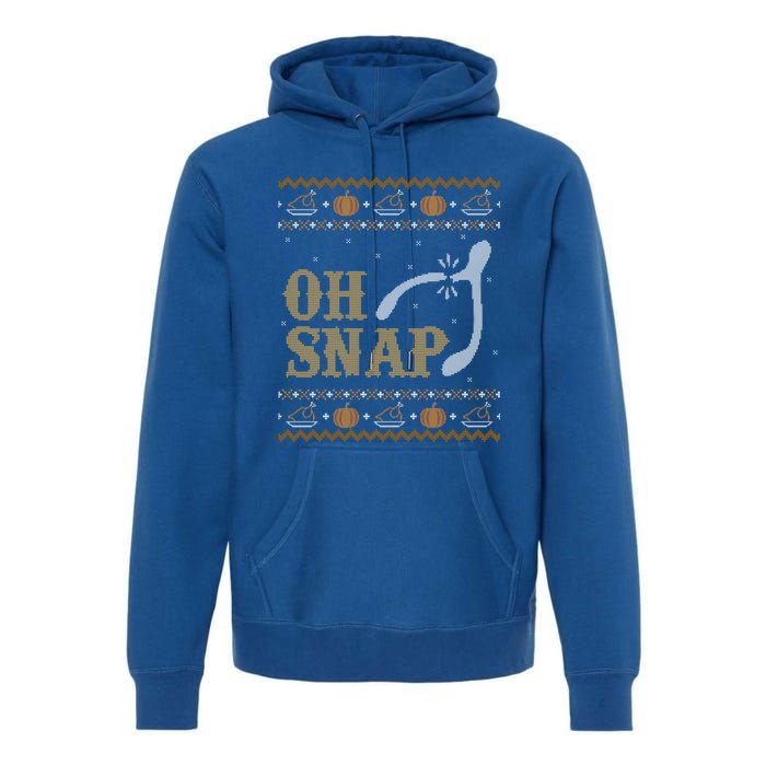 Ugly Thanksgiving Sweater Funny Oh Snap Wish Gift Premium Hoodie