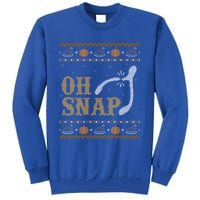 Ugly Thanksgiving Sweater Funny Oh Snap Wish Gift Tall Sweatshirt