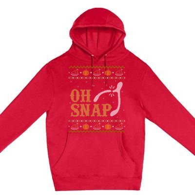 Ugly Thanksgiving Sweater Funny Oh Snap Wish Gift Premium Pullover Hoodie