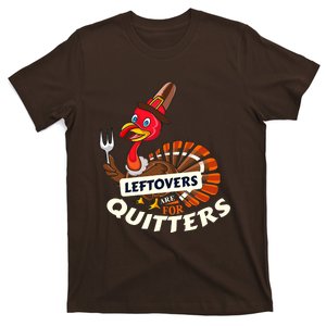 Ugly Thanksgiving Sweater Leftovers for Quitters Turkey T-Shirt