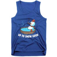 Up To Snow Good Beer Ing Snow In Hot Tub Cute Gift Tank Top