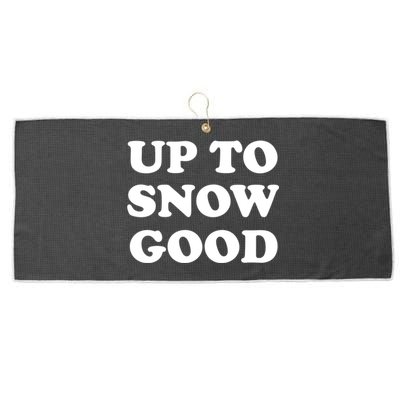 Up To Snow Good Apres Ski Cute Gift Large Microfiber Waffle Golf Towel