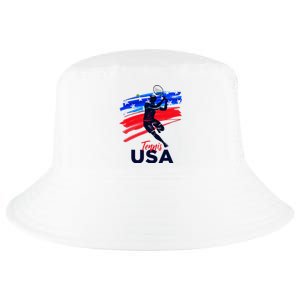 Usa Tennis Support The T.E.A.M U.S.A Tennis Lover Cool Comfort Performance Bucket Hat