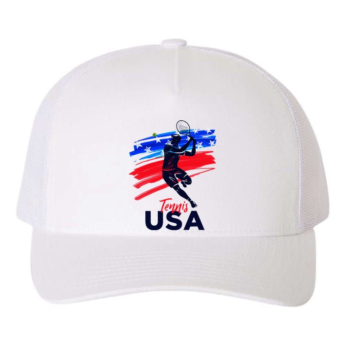 Usa Tennis Support The T.E.A.M U.S.A Tennis Lover Yupoong Adult 5-Panel Trucker Hat