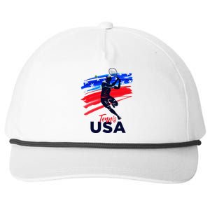 Usa Tennis Support The T.E.A.M U.S.A Tennis Lover Snapback Five-Panel Rope Hat