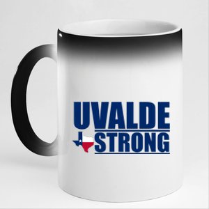 Uvalde Texas Strong 11oz Black Color Changing Mug