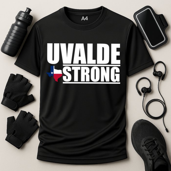 Uvalde Texas Strong Cooling Performance Crew T-Shirt