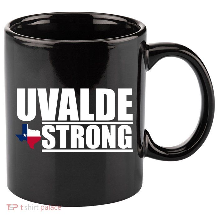 Uvalde Texas Strong 11oz C Handle Ceramic Mug