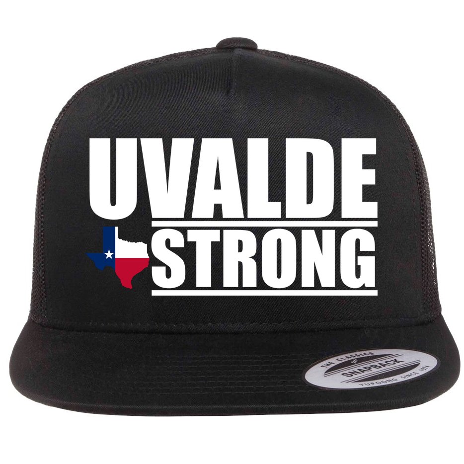 Uvalde Texas Strong Flat Bill Trucker Hat