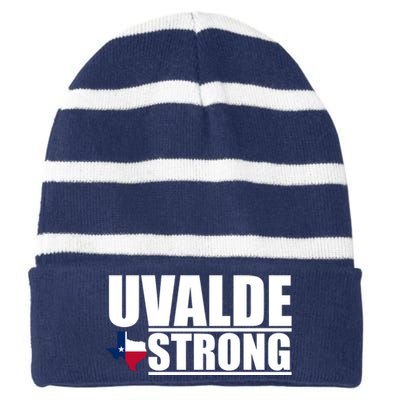 Uvalde Texas Strong Striped Beanie with Solid Band