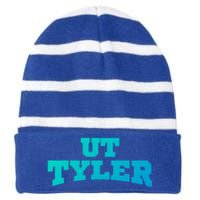 Ut Tyler Student Cute Gift Striped Beanie with Solid Band