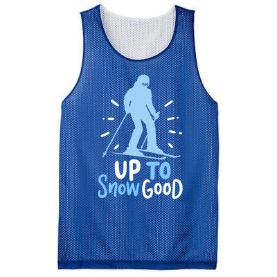 Up To Snow Good For Funny Ski Cool Gift Mesh Reversible Basketball Jersey Tank