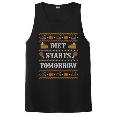 Ugly Thanksgiving Sweater Funny Diet Tomorrow Meaningful Gift Meaningful Gift PosiCharge Competitor Tank