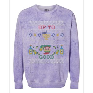 Up To Snow Good Funny Ugly Christmas Sweater Style Graphic Gift Colorblast Crewneck Sweatshirt