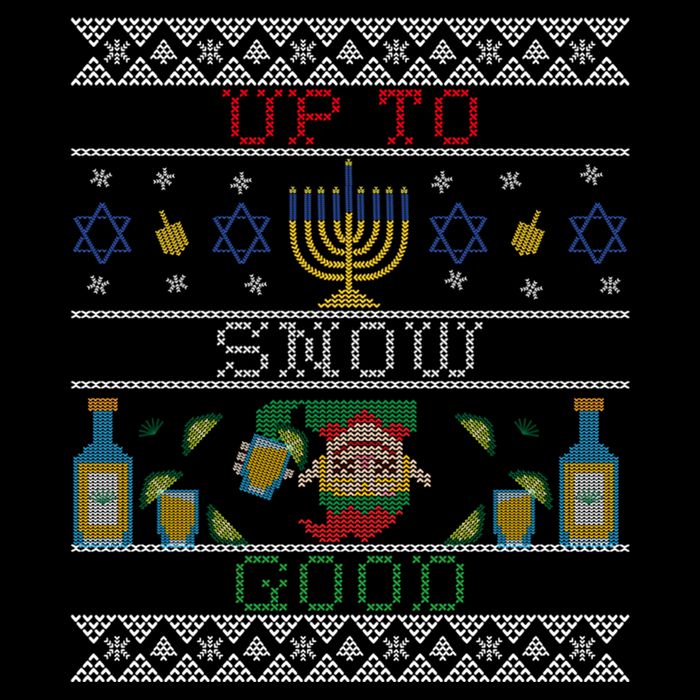 Up To Snow Good Funny Ugly Christmas Sweater Style Graphic Gift Flexfit Unipanel Trucker Cap