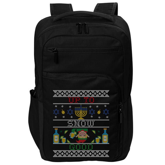 Up To Snow Good Funny Ugly Christmas Sweater Style Graphic Gift Impact Tech Backpack