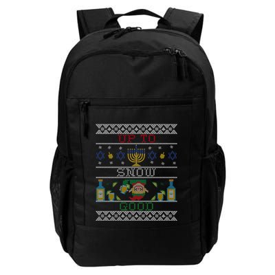 Up To Snow Good Funny Ugly Christmas Sweater Style Graphic Gift Backpack