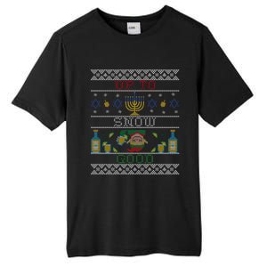 Up To Snow Good Funny Ugly Christmas Sweater Style Graphic Gift Tall Fusion ChromaSoft Performance T-Shirt