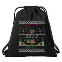 Up To Snow Good Funny Ugly Christmas Sweater Style Graphic Gift Drawstring Bag