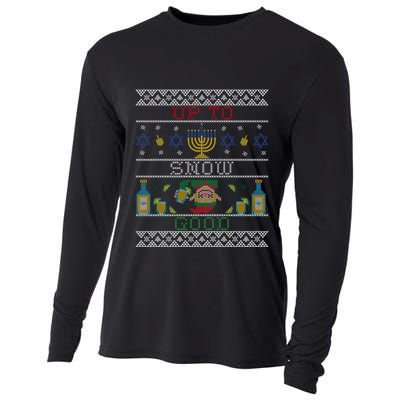 Up To Snow Good Funny Ugly Christmas Sweater Style Graphic Gift Cooling Performance Long Sleeve Crew
