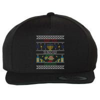 Up To Snow Good Funny Ugly Christmas Sweater Style Graphic Gift Wool Snapback Cap
