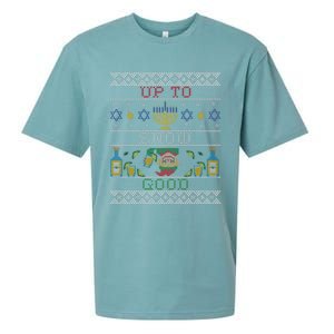 Up To Snow Good Funny Ugly Christmas Sweater Style Graphic Gift Sueded Cloud Jersey T-Shirt