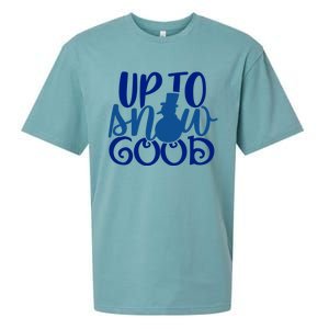 Up To Snow Good Funny Winter Snow Fun Gift Sueded Cloud Jersey T-Shirt