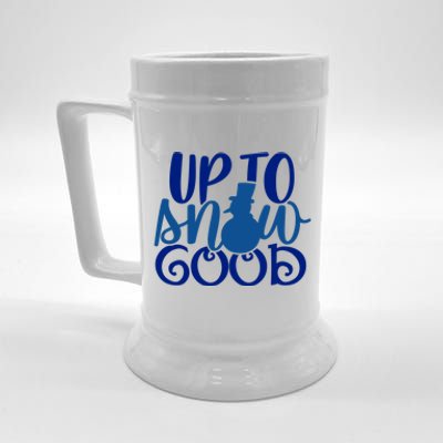 Up To Snow Good Funny Winter Snow Fun Gift Beer Stein