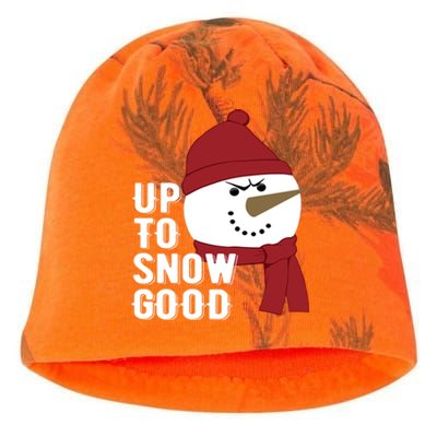 Up To Snow Good Funny Winter Snow Meaningful Gift Kati - Camo Knit Beanie