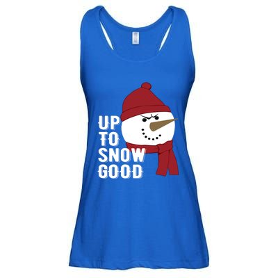 Up To Snow Good Funny Winter Snow Meaningful Gift Ladies Essential Flowy Tank