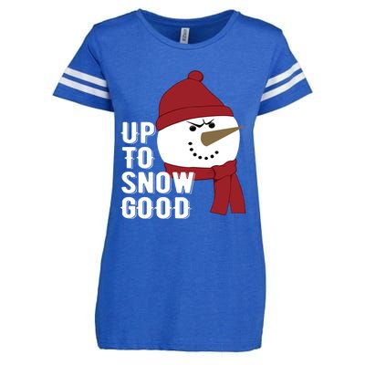 Up To Snow Good Funny Winter Snow Meaningful Gift Enza Ladies Jersey Football T-Shirt