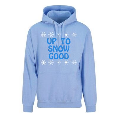 Up To Snow Good Gift Snowflake Ugly Christmas Cute Funny Gift Funny Gift Unisex Surf Hoodie