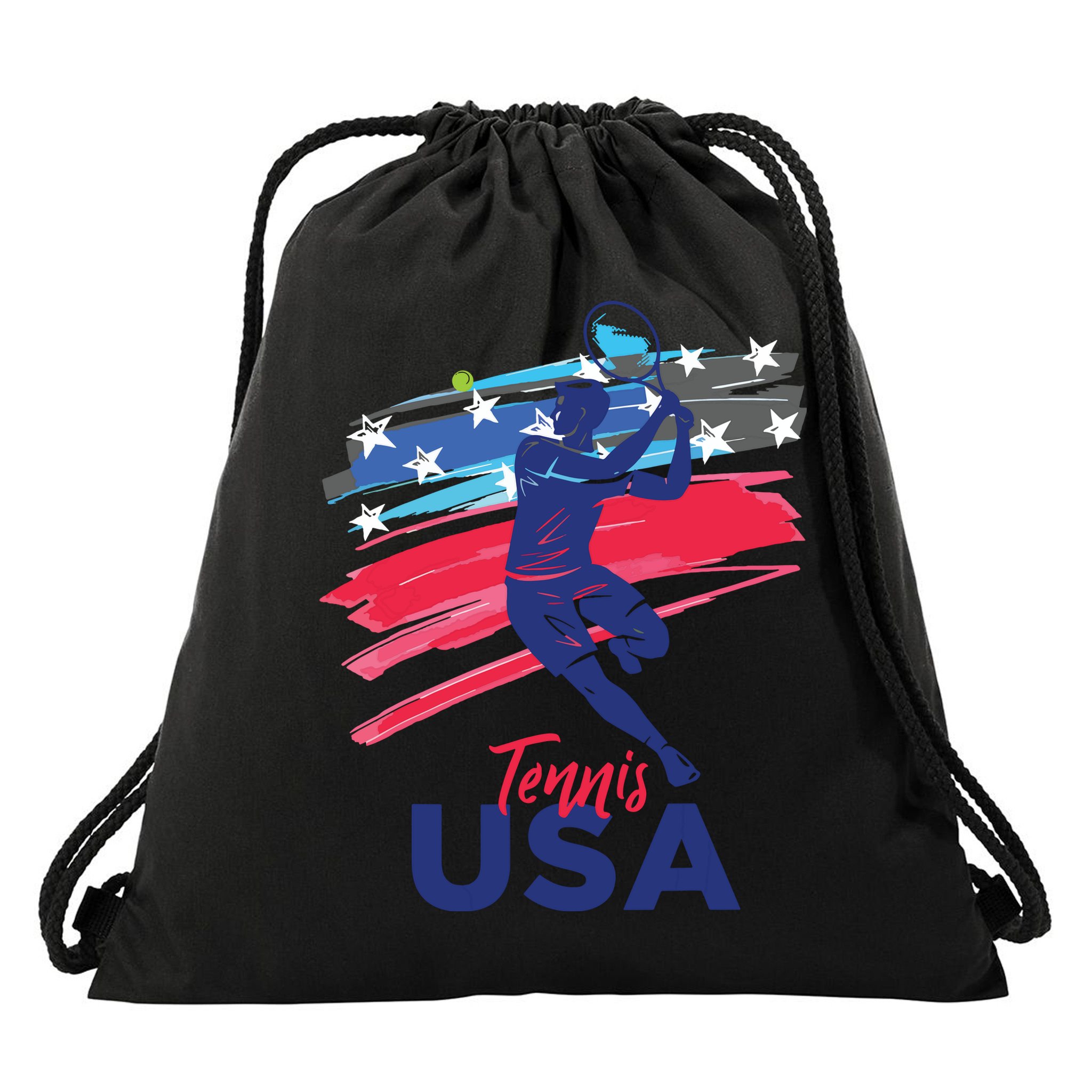 USA Tennis Support The Team Shirts USA Tennis Lover Drawstring Bag