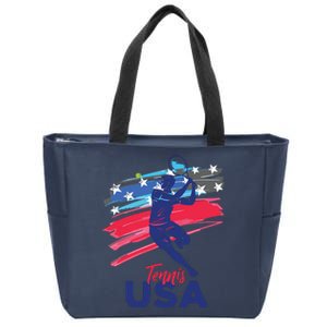 USA Tennis Support The Team Shirts USA Tennis Lover Zip Tote Bag