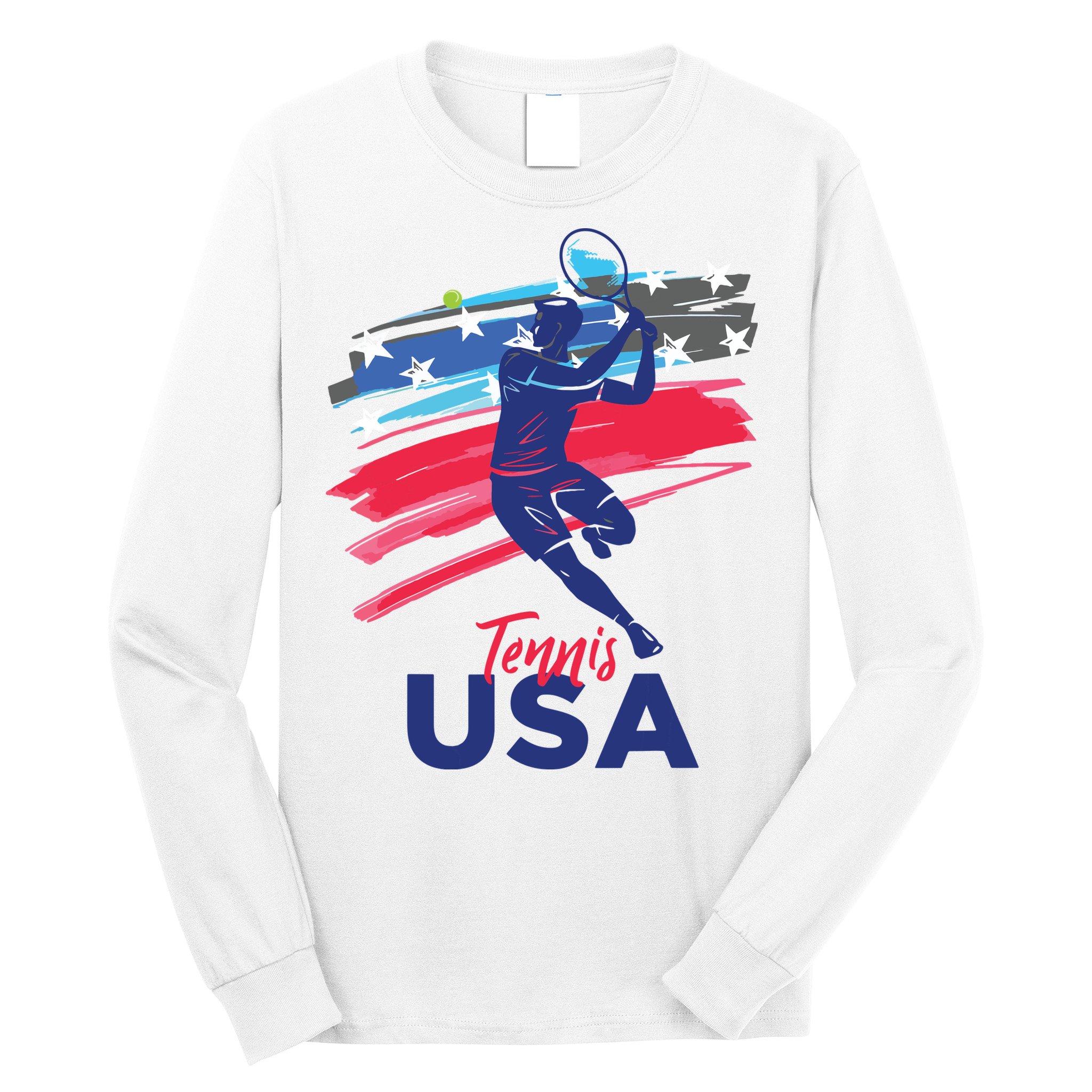 USA Tennis Support The Team Shirts USA Tennis Lover Long Sleeve Shirt