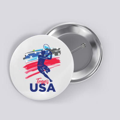 USA Tennis Support The Team Shirts USA Tennis Lover Button