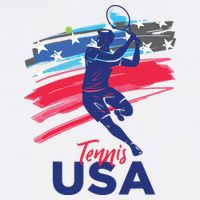 USA Tennis Support The Team Shirts USA Tennis Lover Button