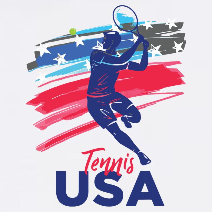 USA Tennis Support The Team Shirts USA Tennis Lover Button