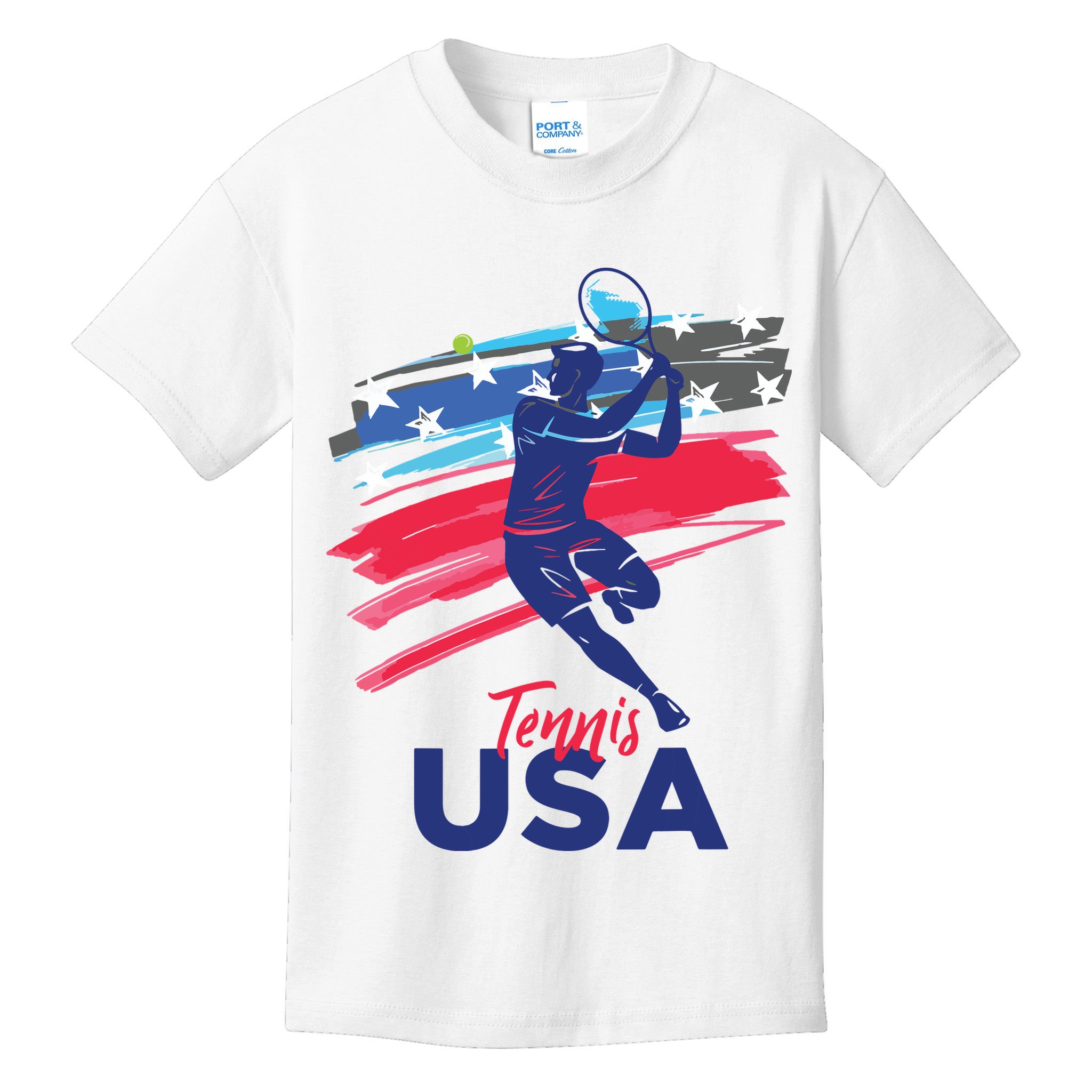 USA Tennis Support The Team Shirts USA Tennis Lover Kids T-Shirt