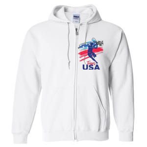 USA Tennis Support The Team Shirts USA Tennis Lover Full Zip Hoodie