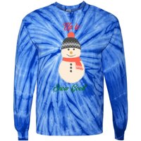 Up To Snow Good Snow Christmas Holiday Funny Cute Gift Tie-Dye Long Sleeve Shirt