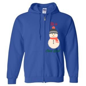 Up To Snow Good Snow Christmas Holiday Funny Cute Gift Full Zip Hoodie