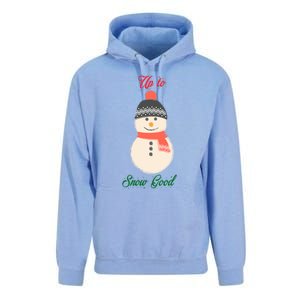 Up To Snow Good Snow Christmas Holiday Funny Cute Gift Unisex Surf Hoodie