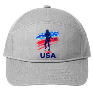 Usa Tennis Support The Team U.S.A Tennis Lover 7-Panel Snapback Hat