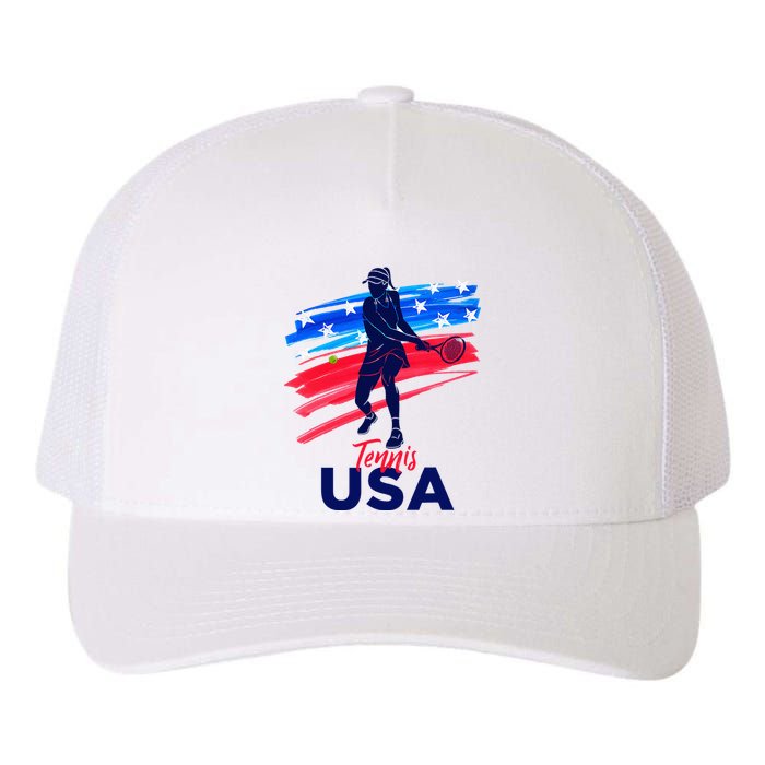 Usa Tennis Support The Team U.S.A Tennis Lover Yupoong Adult 5-Panel Trucker Hat