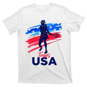 Usa Tennis Support The Team U.S.A Tennis Lover T-Shirt